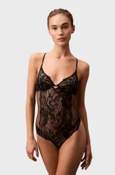 Женский черный комбидресс Черный M Calvin Klein 000QF7921E