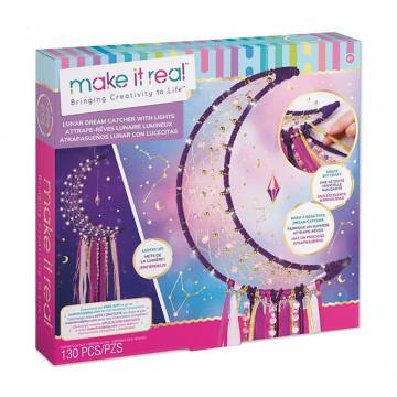 Набор для создания амулета Make it Real Ловец снов, с подсветкой, 130 элементов, от 8 лет (MR1417) Набор для создания амулета Make it Real Ловец снов, с подсветкой, 130 элементов, от 8 лет (MR1417)