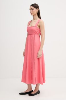 Платье с добавлением льна Dkny