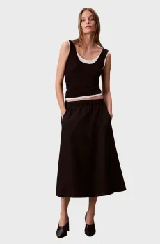 Женская черная юбка PULL Черный L Calvin Klein Jeans LV044D618G