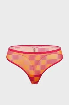 Женские розовые трусики в клетку Розовый M brabrabra SLZ26502002_(1)