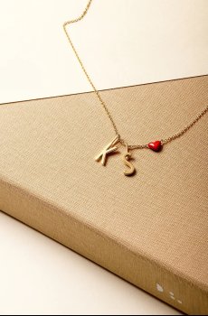 Позолоченный серебряный кулон Design Letters