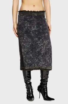 Женская черная юбка O-MENO Черный S Diesel A16656 0JQAT