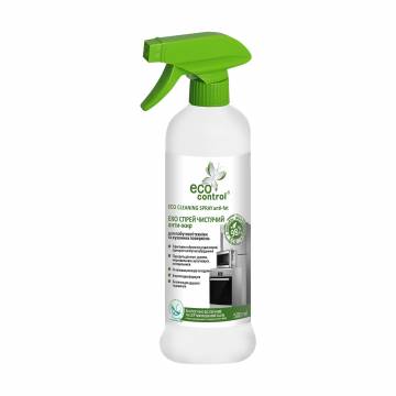 Спрей для чистки бытовой техники и кухонных поверхностей Eco Control Антижир, 500 мл Спрей для чистки бытовой техники и кухонных поверхностей Eco Control Антижир, 500 мл