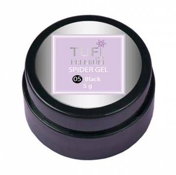 Гель-паутинка для ногтей Tufi Profi Premium Spider Gel 05 Black, 5 г Гель-паутинка для ногтей Tufi Profi Premium Spider Gel 05 Black, 5 г