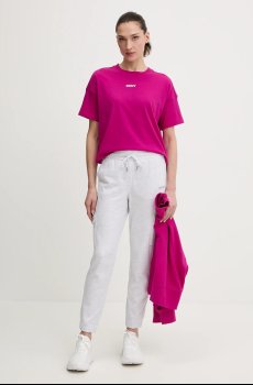 Хлопковая футболка Dkny