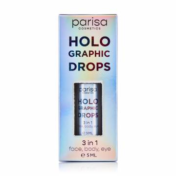 Голографические капли Parisa Cosmetics Holographic Drops HD-01, 5 мл Голографические капли Parisa Cosmetics Holographic Drops HD-01, 5 мл