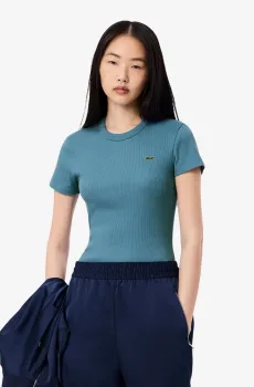Женская голубая футболка Голубой 36 Lacoste TF5538HD9