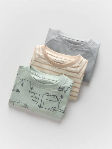 Reserved - BOYS` T-SHIRT - кремовий - ZH876-01X Reserved - BOYS` T-SHIRT - кремовий - ZH876-01X