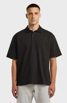 Мужское черное поло Loose Черный L G-Star RAW D28566,E342