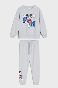 Комплект: світшот і штани з тканини terry Mickey Mouse - різнобарвний