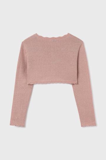 Детский кардиган Mayoral цвет розовый лёгкий