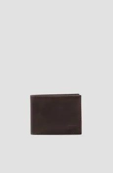 Мужской темно-коричневый кожаный кошелек Коричневый ONESIZE Levi’s® 37541;0282