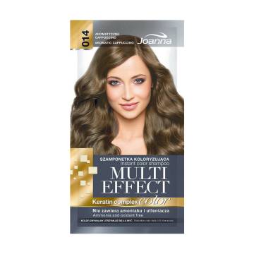 Оттеночный шампунь для волос Joanna Multi Effect Color Keratin Complex 14 Aromatic Cappuccino, 35 г Оттеночный шампунь для волос Joanna Multi Effect Color Keratin Complex 14 Aromatic Cappuccino, 35 г