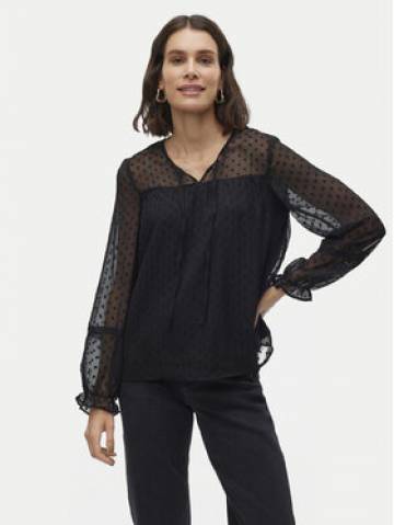 Vero Moda Блузка Leah 10314692 Чорний Regular Fit Vero Moda Блузка Leah 10314692 Чорний Regular Fit