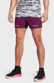 Мужские фиолетовые шорты Pjt Rock Ultimate 5 Training Short Фиолетовый L Under Armour 1384217-505