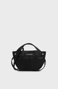 Женская черная сумка Pierced Mini Bucket Черный ONESIZE Karl Lagerfeld B3W30280