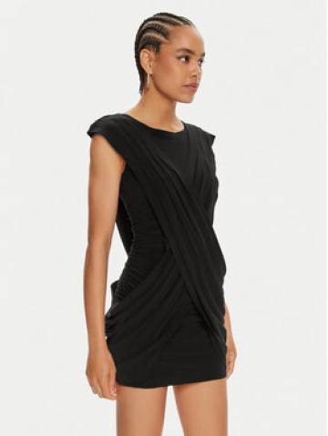 NORMA KAMALI Коктейльна сукня KK1243PLD83001 Чорний Slim Fit NORMA KAMALI Коктейльна сукня KK1243PLD83001 Чорний Slim Fit