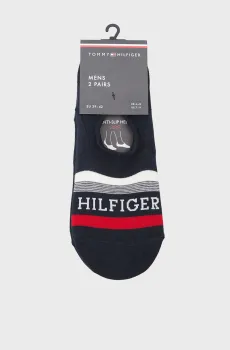 Мужские темно-синие следы (2 пары) FOOTIE TAB Синий 39-42 Tommy Hilfiger 701232938
