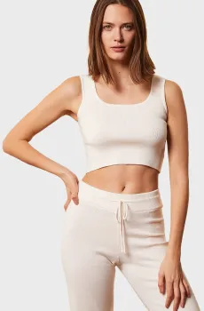 Женский белый топ ALEENA Белый M Etam 6531058