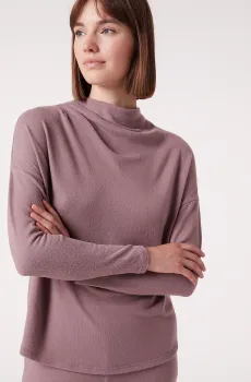 Женский пудровый лонгслив BEKER Розовый XS Etam 6535412