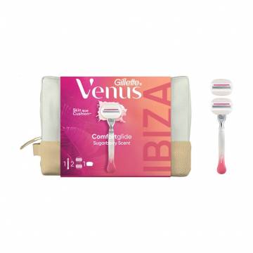 Подарочный набор женский Gillette Venus Comfortglide Sugarberry Scent (станок + сменные катриджи, 2 шт + косметичка) Подарочный набор женский Gillette Venus Comfortglide Sugarberry Scent (станок + сменные катриджи, 2 шт + косметичка)