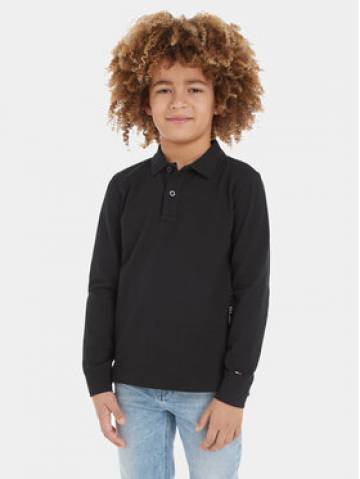 Tommy Hilfiger Поло Essential KB0KB08533 Чорний Regular Fit Tommy Hilfiger Поло Essential KB0KB08533 Чорний Regular Fit