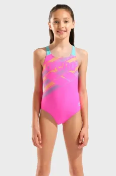 Детский розовый купальник LINES Розовый 10 Arena 003550-980