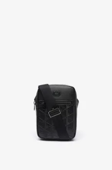 Мужская черная сумка через плечо Monogram Черный ONESIZE Lacoste NH4486MR000