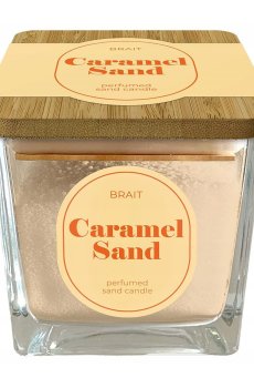 Парфюмированная свеча в стакане Brait Perfumed Sand Candle Caramel Sand, 130 г