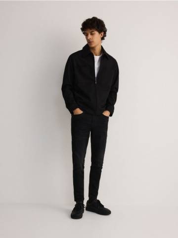 Reserved - Джинси skinny з ефектом виварювання - чорний - YQ350-99J Reserved - Джинси skinny з ефектом виварювання - чорний - YQ350-99J