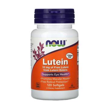 Лютеин NOW Foods Lutein 10 мг, 120 желатиновых капсул Лютеин NOW Foods Lutein 10 мг, 120 желатиновых капсул