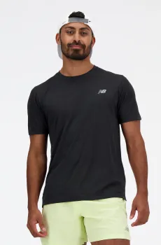 Мужская черная футболка NB Performance Черный M New Balance MT41253BK