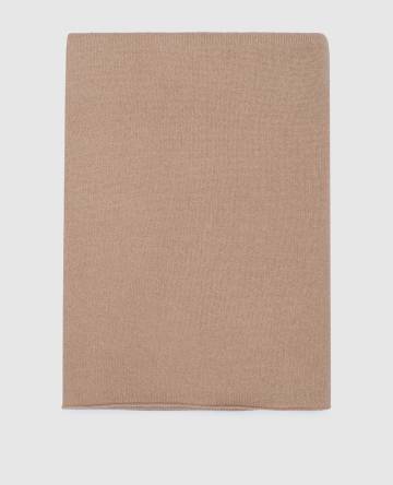 Коричневый шарф из кашемира