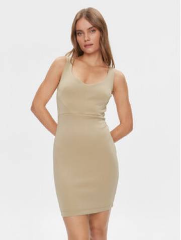 Guess Повсякденна сукня W3YK26 K9UN2 Бежевий Slim Fit Guess Повсякденна сукня W3YK26 K9UN2 Бежевий Slim Fit