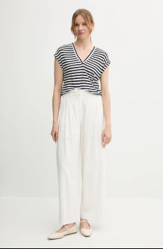 Футболка с примесью льна United Colors of Benetton