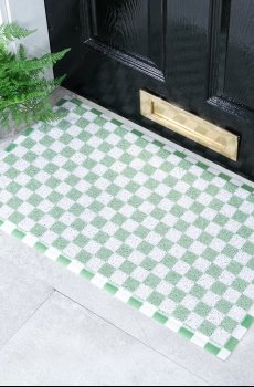 Коврик Artsy Doormats Green Check