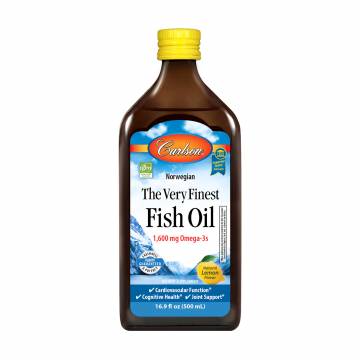 Рыбий жир Carlson Labs The Very Finest Fish Oil Норвежская серия, со вкусом лимона, 1600 мг, 500 мл
