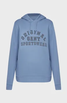 Женское синее худи REG PRINTED HOODIE Синий XS Gant 4200807