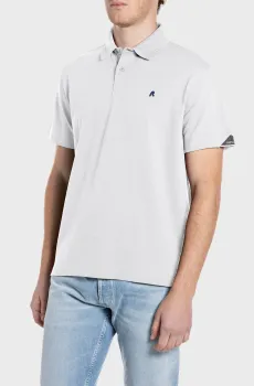 Мужское светло-серое поло Белый XL Replay M3431 .000.21868