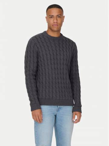 Only & Sons Светр 22026504 Сірий Regular Fit Only & Sons Светр 22026504 Сірий Regular Fit