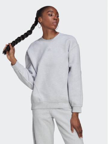 adidas Флісовий реглан Cozy HL9127 Сірий Loose Fit adidas Флісовий реглан Cozy HL9127 Сірий Loose Fit
