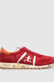 Красные комбинированные кроссовки LUCYD
