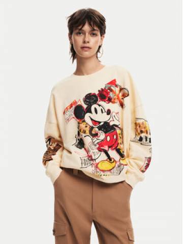 Desigual Світшот Mickey 24WWSK35 Бежевий Oversize Desigual Світшот Mickey 24WWSK35 Бежевий Oversize