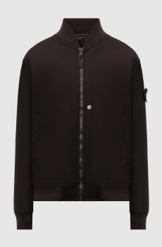 Коричневый бомбер с шерстью