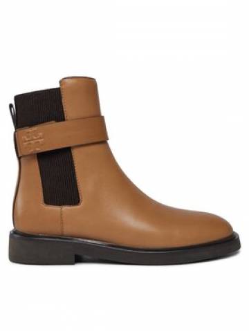 Tory Burch Челсі Double T Chelsea Boot 152831 Бежевий Tory Burch Челсі Double T Chelsea Boot 152831 Бежевий