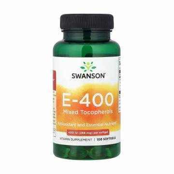 Витамин E смешанные токоферолы Swanson Vitamin E Mixed Tocopherols 400 МЕ, 100 гелевых капсул