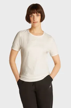 Женская белая футболка Белый S Tommy Jeans DW0DW20366