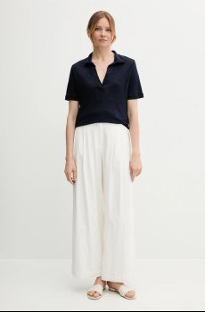 Льняное поло United Colors of Benetton