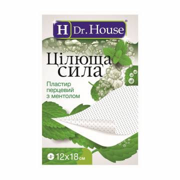 Пластырь перцовый Dr. House Целебная сила, с ментолом, 12*18 см Пластырь перцовый Dr. House Целебная сила, с ментолом, 12*18 см
